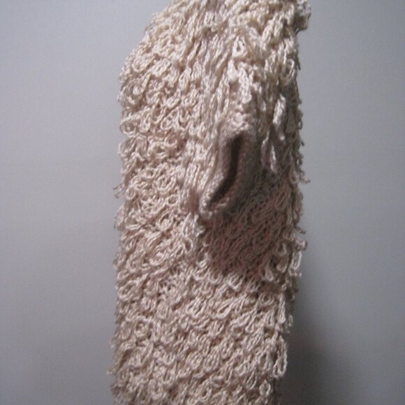 American Rag CIE Peach Blush Pasadena Boho Knit Carpet Sweater Vest Size Large - Picture 3 of 8